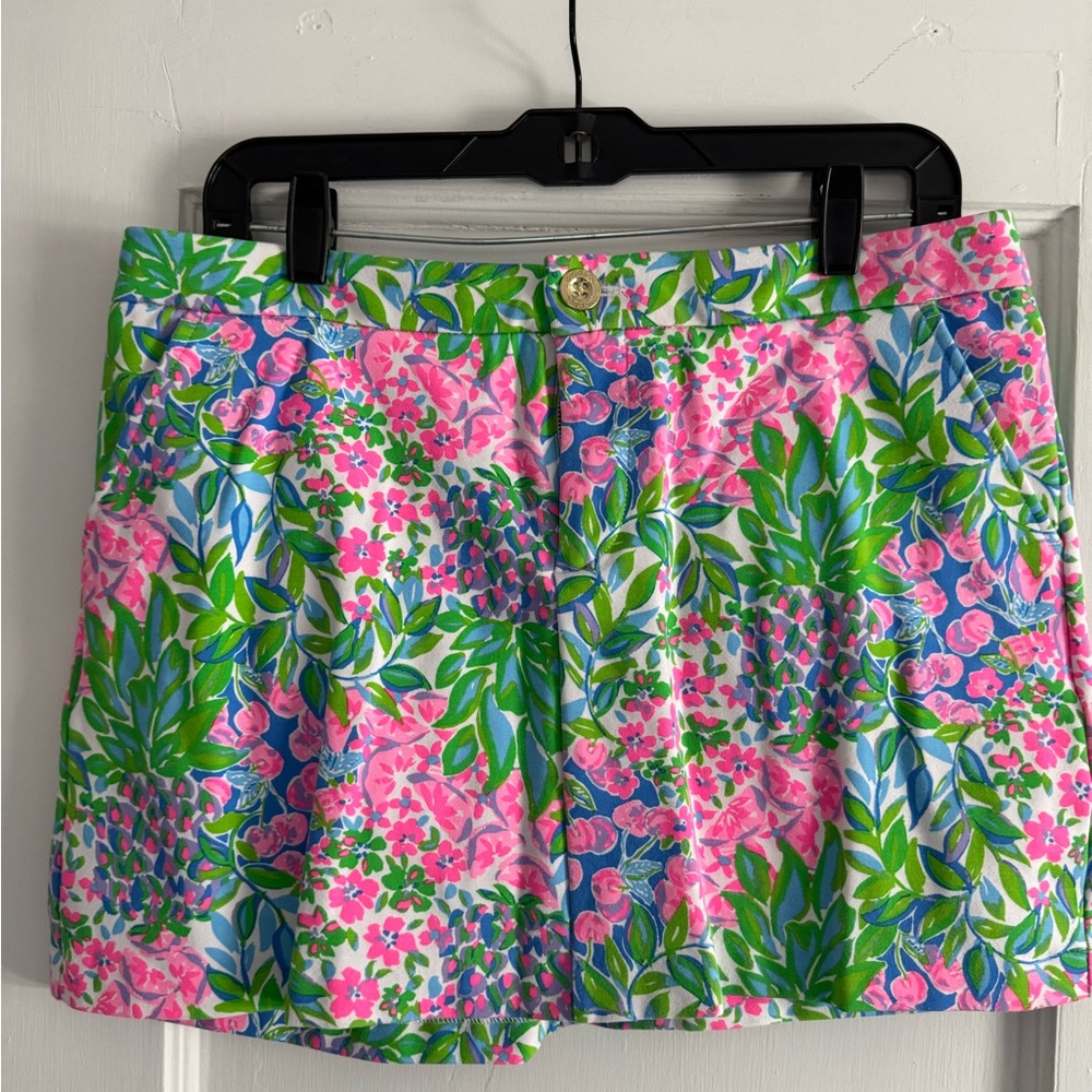 Lilly Pulitzer Floral Print Skort Size 8